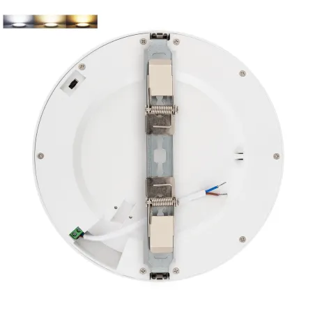 encastrable led 22w 2200 lumens encastrement ajustable radio fréquence applique variable 3 couleurs 2700k-4000k-6000k
