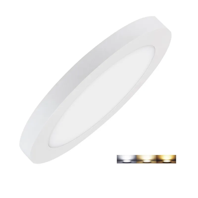 encastrable led 22w 2200 lumens encastrement ajustable radio fréquence applique variable 3 couleurs 2700k-4000k-6000k