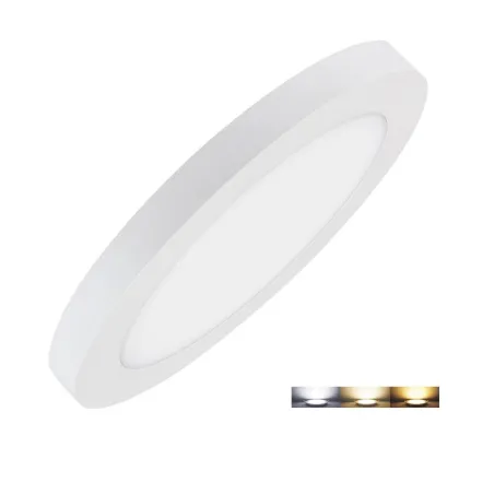 encastrable led 22w 2200 lumens encastrement ajustable radio fréquence applique variable 3 couleurs 2700k-4000k-6000k