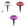 haut parleur bluetooth spot sur piquet solaire ip65 rgb+w eclairage jardin