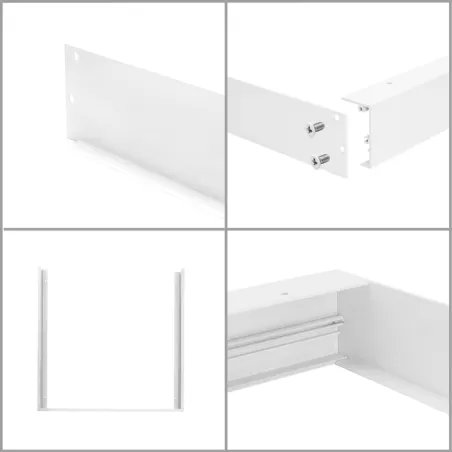 kit pose saillie pour dalle led 60x60cm panneaux lumineux 600x600mm