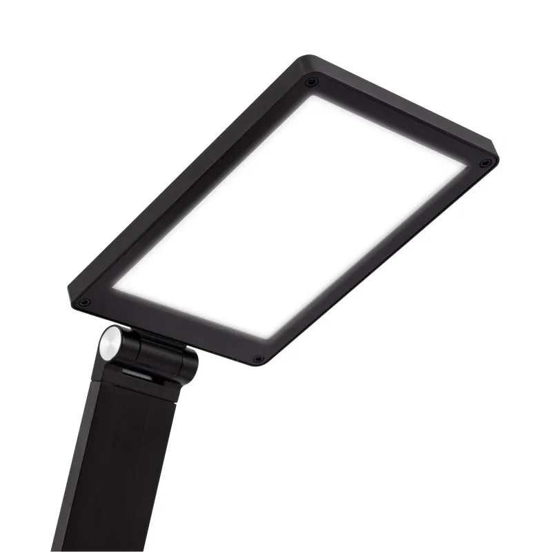 lampe a poser noire led 8w de bureau de travail avec chargeur inductif mobile android apple