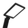 lampe a poser noire led 8w de bureau de travail avec chargeur inductif mobile android apple