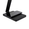 lampe a poser noire led 8w de bureau de travail avec chargeur inductif mobile android apple