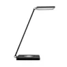 lampe a poser noire led 8w de bureau de travail avec chargeur inductif mobile android apple