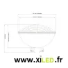 ampoule piscine par56 led remplacement halogene 200w etanche ip68 blanc froid 6000k