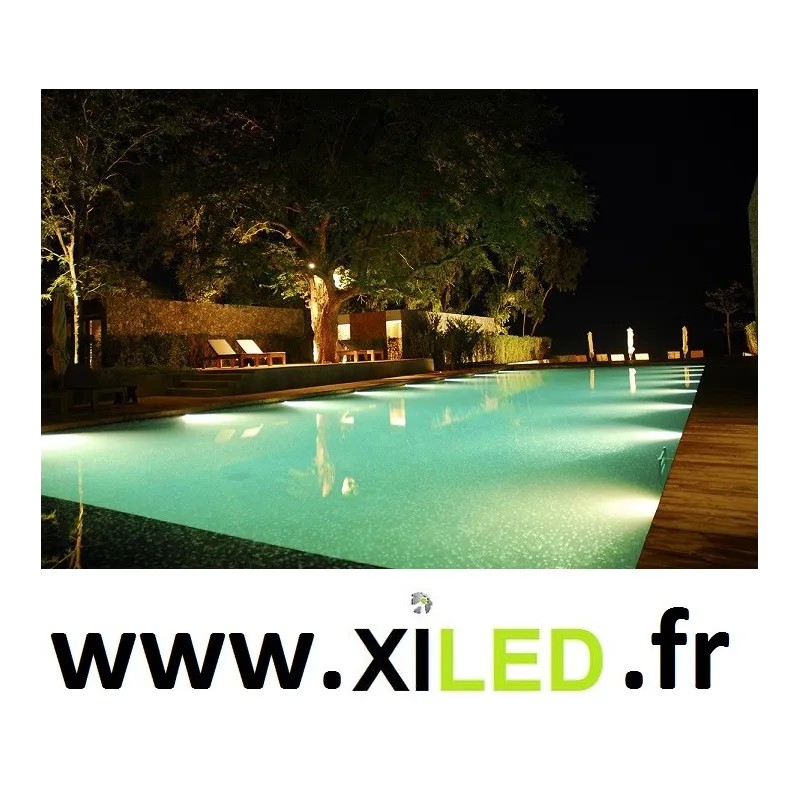 ampoule piscine par56 led remplacement halogene 200w etanche ip68 blanc froid 6000k