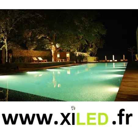 ampoule piscine par56 led remplacement halogene 200w etanche ip68 blanc froid 6000k