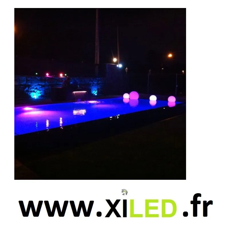 boule led 40cm rechargeable extérieur multi couleurs rgbw