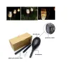 lanterne de jardin solaire led torche flambeau effet feu scintillent 
