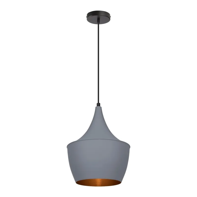 SUSPENSION grise 44cm culot e27