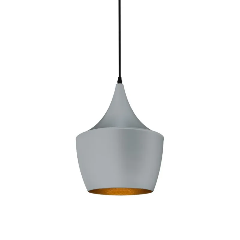 SUSPENSION grise 44cm culot e27