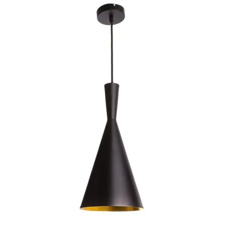 SUSPENSION moderne noire lustre plafonnier conique culot ampoule e27