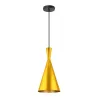 suspension-moderne-dore-lustre-plafonnier-conique-culot-ampoule-e27