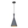 suspension-moderne-grise-lustre-plafonnier-conique-culot-ampoule-e27
