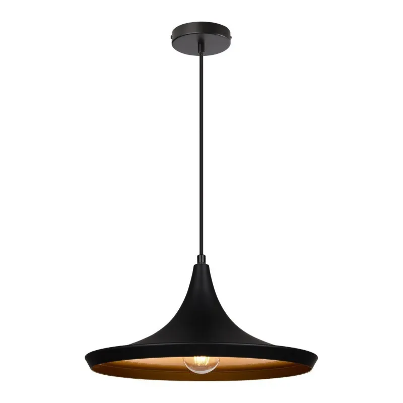 suspension-moderne-noire-lustre-plafonnier-culot-ampoule-e27