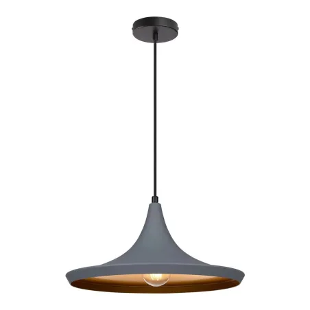 suspension-moderne-grise-lustre-plafonnier-culot-ampoule-e27