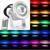 Projecteur spot rgb couleur LED exterieur Lumiere Eclairage Lampe Ampoule 12v IP67 + telecommande