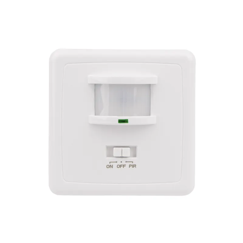 interrupteur detecteur infra-rouge de presence encastrable mur pir 9m