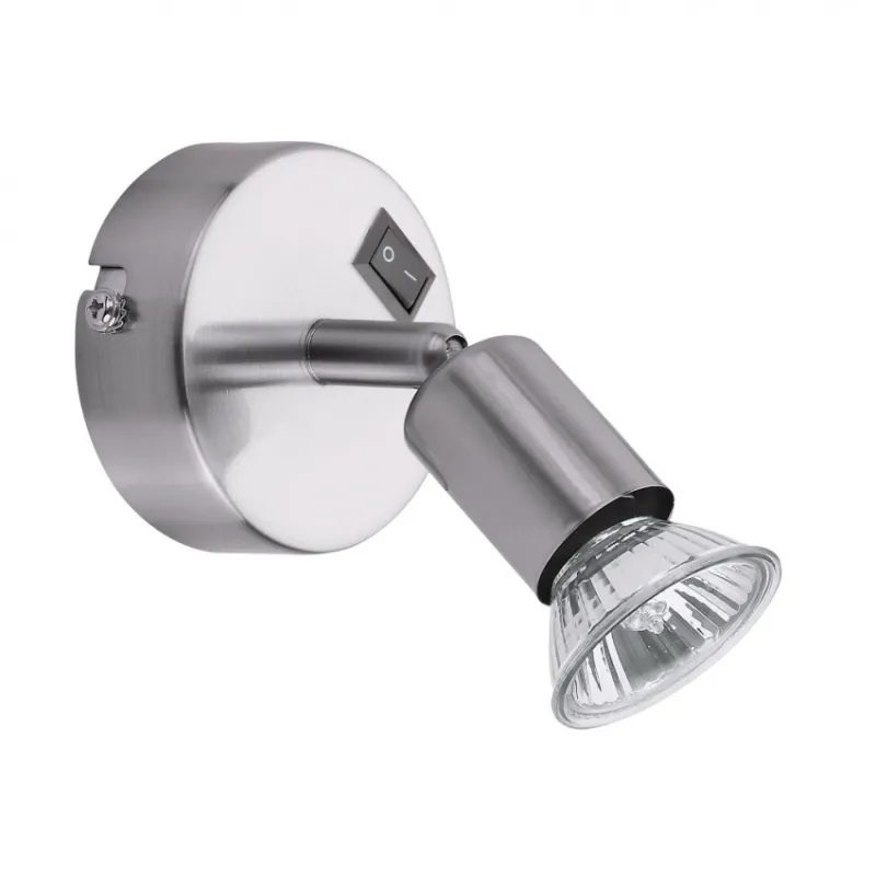spot patere avec interrupteur gu10 inox 220v