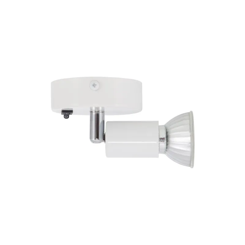 spot patere avec interrupteur gu10 blanche 220v