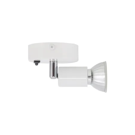 spot patere avec interrupteur gu10 blanche 220v