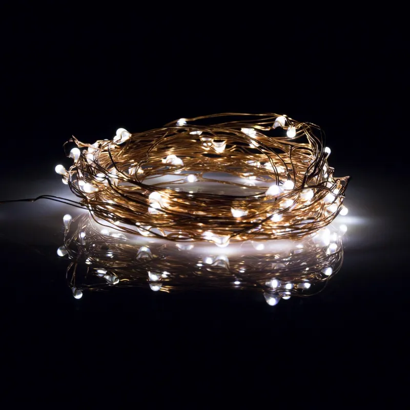 guirlande led a piles fils de fer décoration fetes 5 métres ou 10 métres