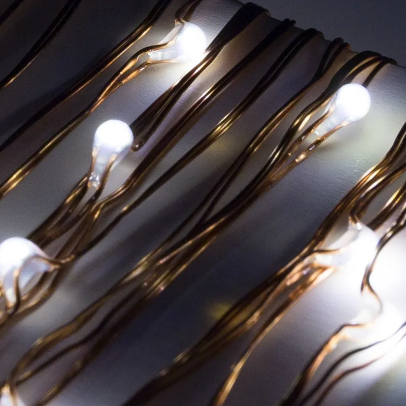 guirlande led a piles fils de fer décoration fetes 5 métres ou 10 métres