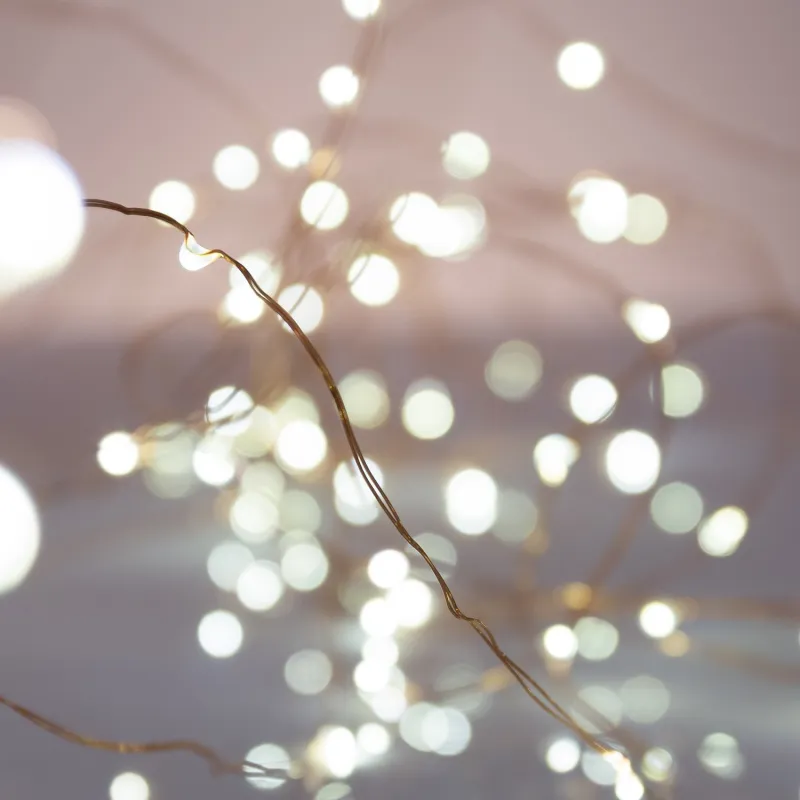 guirlande led a piles fils de fer décoration fetes 5 métres ou 10 métres