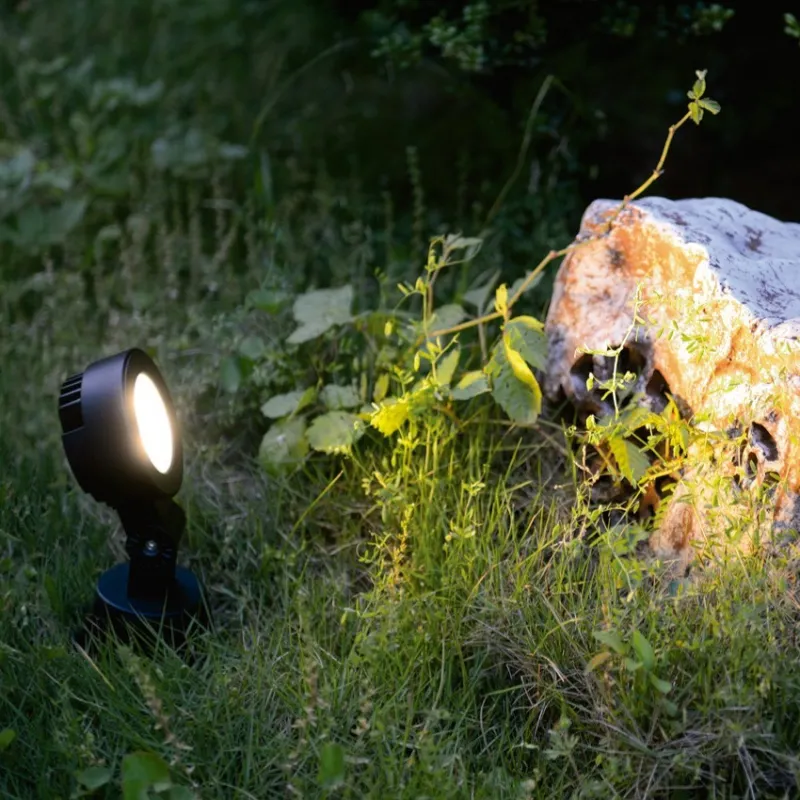 spot projecteur piquet led  ip54 jardin-230v-42cm orientable-120°-3000k