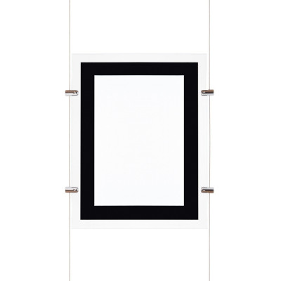 kit affichage led pour photo agence immobiliere vitrine enseigne feuille a3 vertical