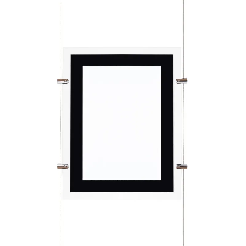 kit affichage led pour photo agence immobiliere vitrine enseigne feuille a3 vertical