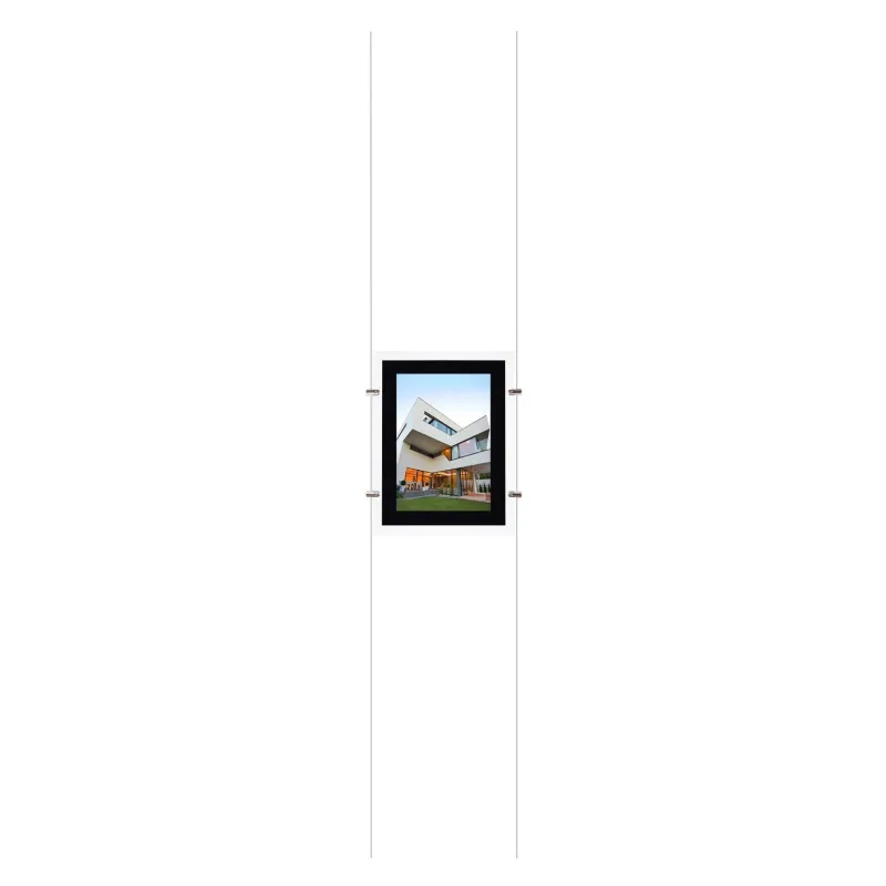 kit affichage led pour photo agence immobiliere vitrine enseigne feuille a3 vertical