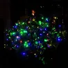 guirlande solaire led 21 metres jardin extérieur couleurs rgb programme automatique