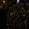 guirlande solaire led 21 metres jardin extérieur couleurs blanc programme automatique