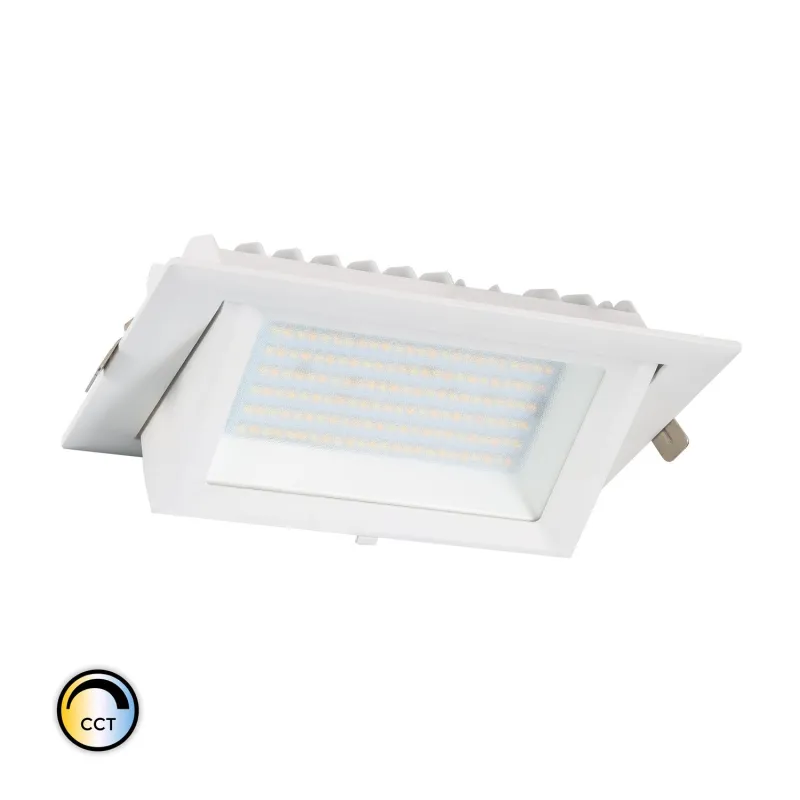 downlight-led-escamotable-rectangulaire-blanc-encastrable-20w-2600-lumens-selectionneur-de-teintes