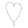 lampe néon led sur piles forme de coeur rose