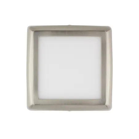 applique plafonnier inox led carre 24w installation en saillie