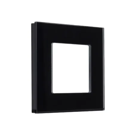 plaque verre simple poste noir ou blanc