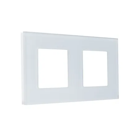 plaque-verre-double-postes-noir-ou-blanc