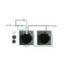 interrupteur tactile triple allumage verre noir ou blanc a composer