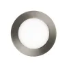 Spot Encastrable led gris rond inox brossé 6w extra plat