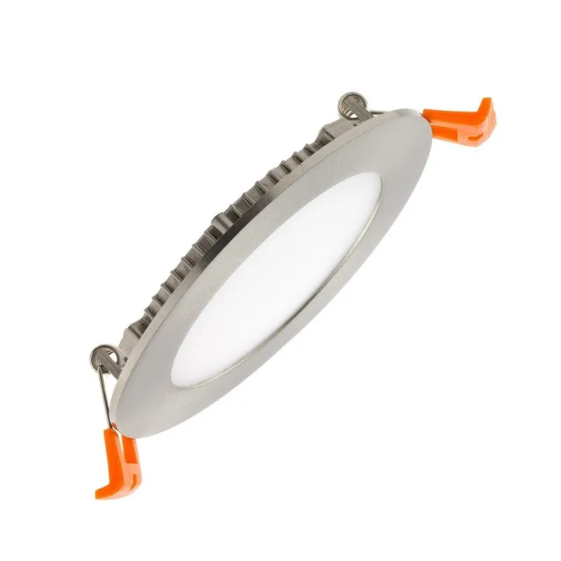 Spot Encastrable led gris rond inox brossé 6w extra plat