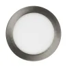 Spot Encastrable led rond inox brossé 12w-900lm extra plat 170mm