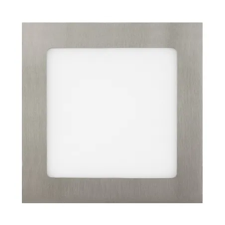 extra plat downlight dalle encastrable carré inox gris 12w-1000 lumens