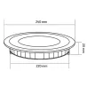 Spot Encastrable led 20w-1500 lumens rond extra plat puit de jour
