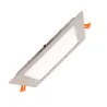 extra plat downlight dalle encastrable carré inox gris 15w-1200 lumens