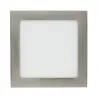 dalle encastrable carré inox downlight spot extra plat led 18w-1400 lumens