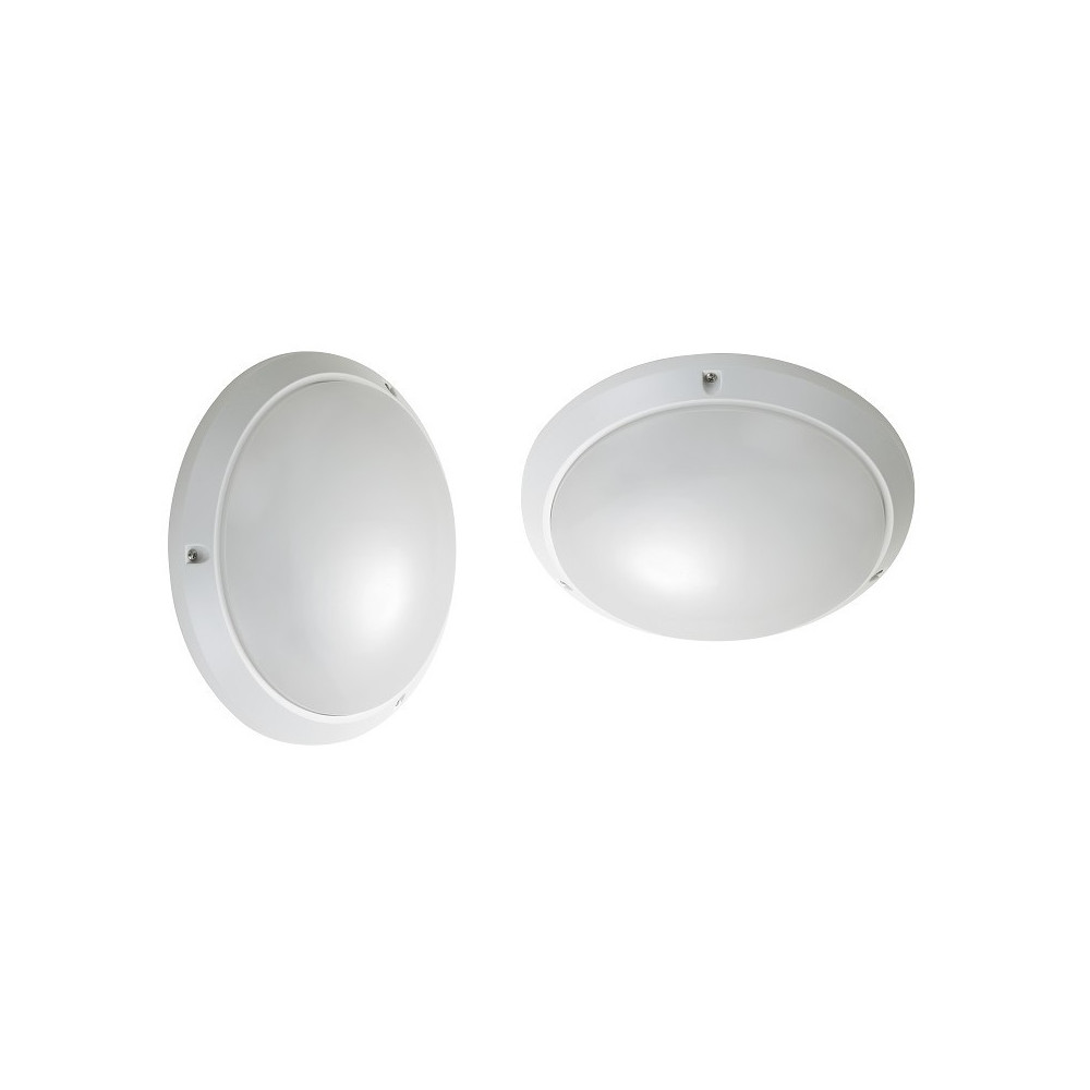 Plafonnier LED Extérieur Rond 24W Hublot White IP65 Ø285 mm avec Éclairage  de Sécurité Non Permanent - Ledkia
