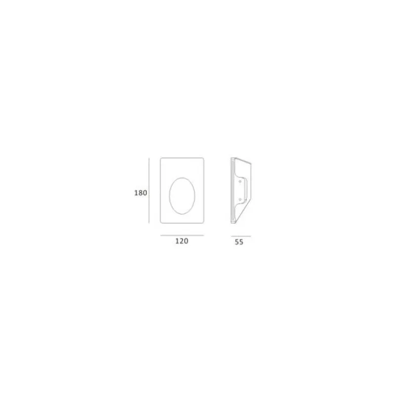 encastré mural spot balisage blanc 220v-1w led escalier mur encastrable blanc